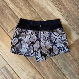Lululemon snake skin shorts